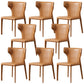 Modern Style Leather Dining Side Chair Wingback Side Chair for Restaurant Use
