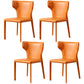 Modern Style Leather Dining Side Chair Wingback Side Chair for Restaurant Use