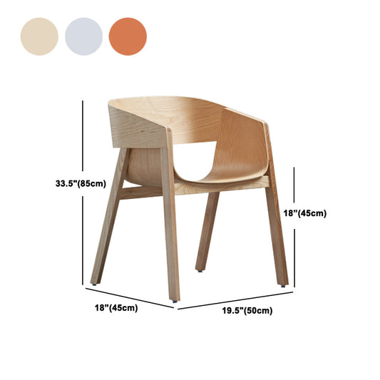 Traditional Wood Dining Arm Chairs Open Back Dining Side Chair