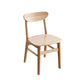 Contemporary Wood Dining Chair Open Back Dining Side Furniture in Matte Finish Indoor