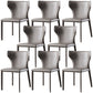 Modern Style Leather Dining Side Chair Wingback Side Armless Chair for Restaurant Use Grey 8 Piece Set Clearhalo 'Dining Chairs' 'Dining Tables & Seating' 'dining_chair' 'furn' 'furn_dining_chair' 'Furniture' 'Kitchen & Dining Furniture' 5492642