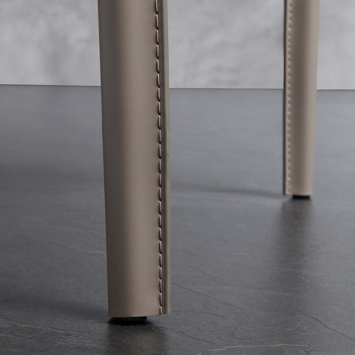 Modern Style Leather Dining Side Chair Wingback Side Armless Chair for Restaurant Use Clearhalo 'Dining Chairs' 'Dining Tables & Seating' 'dining_chair' 'furn' 'furn_dining_chair' 'Furniture' 'Kitchen & Dining Furniture' 5492651