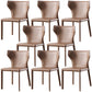 Modern Style Leather Dining Side Chair Wingback Side Armless Chair for Restaurant Use Brown 8 Piece Set Clearhalo 'Dining Chairs' 'Dining Tables & Seating' 'dining_chair' 'furn' 'furn_dining_chair' 'Furniture' 'Kitchen & Dining Furniture' 5492665