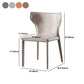 Modern Style Leather Dining Side Chair Wingback Side Armless Chair for Restaurant Use Clearhalo 'Dining Chairs' 'Dining Tables & Seating' 'dining_chair' 'furn' 'furn_dining_chair' 'Furniture' 'Kitchen & Dining Furniture' 5492666