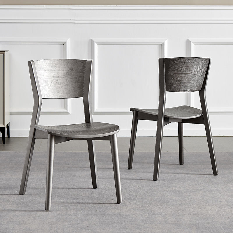 Contemporary Wood Dining Armless Chairs Open Back Dining Side Chair for Restaurant Use Clearhalo 'Dining Chairs' 'Dining Tables & Seating' 'dining_chair' 'furn' 'furn_dining_chair' 'Furniture' 'Kitchen & Dining Furniture' 5492693