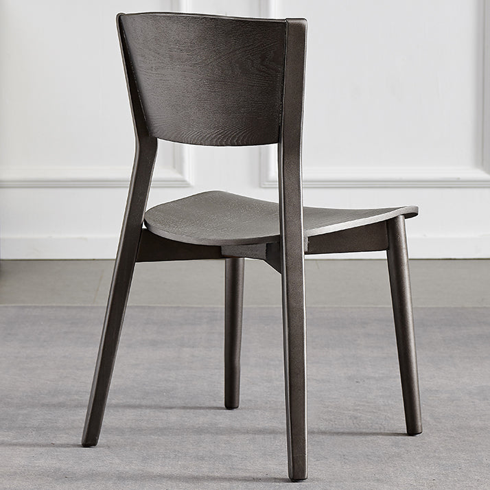 Contemporary Wood Dining Armless Chairs Open Back Dining Side Chair for Restaurant Use Clearhalo 'Dining Chairs' 'Dining Tables & Seating' 'dining_chair' 'furn' 'furn_dining_chair' 'Furniture' 'Kitchen & Dining Furniture' 5492696