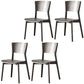 Contemporary Wood Dining Armless Chairs Open Back Dining Side Chair for Restaurant Use Grey 4 Piece Set Clearhalo 'Dining Chairs' 'Dining Tables & Seating' 'dining_chair' 'furn' 'furn_dining_chair' 'Furniture' 'Kitchen & Dining Furniture' 5492703