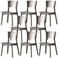 Contemporary Wood Dining Armless Chairs Open Back Dining Side Chair for Restaurant Use Grey 8 Piece Set Clearhalo 'Dining Chairs' 'Dining Tables & Seating' 'dining_chair' 'furn' 'furn_dining_chair' 'Furniture' 'Kitchen & Dining Furniture' 5492708