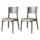 Contemporary Wood Dining Armless Chairs Open Back Dining Side Chair for Restaurant Use Light Gray 2 Piece Set Clearhalo 'Dining Chairs' 'Dining Tables & Seating' 'dining_chair' 'furn' 'furn_dining_chair' 'Furniture' 'Kitchen & Dining Furniture' 5492709