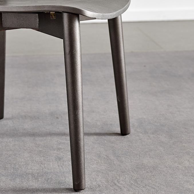 Contemporary Wood Dining Armless Chairs Open Back Dining Side Chair for Restaurant Use Clearhalo 'Dining Chairs' 'Dining Tables & Seating' 'dining_chair' 'furn' 'furn_dining_chair' 'Furniture' 'Kitchen & Dining Furniture' 5492710