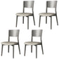 Contemporary Wood Dining Armless Chairs Open Back Dining Side Chair for Restaurant Use Light Gray 4 Piece Set Clearhalo 'Dining Chairs' 'Dining Tables & Seating' 'dining_chair' 'furn' 'furn_dining_chair' 'Furniture' 'Kitchen & Dining Furniture' 5492712
