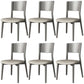 Contemporary Wood Dining Armless Chairs Open Back Dining Side Chair for Restaurant Use Light Gray 6 Piece Set Clearhalo 'Dining Chairs' 'Dining Tables & Seating' 'dining_chair' 'furn' 'furn_dining_chair' 'Furniture' 'Kitchen & Dining Furniture' 5492713
