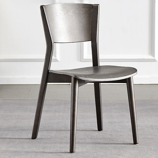 Contemporary Wood Dining Armless Chairs Open Back Dining Side Chair for Restaurant Use Clearhalo 'Dining Chairs' 'Dining Tables & Seating' 'dining_chair' 'furn' 'furn_dining_chair' 'Furniture' 'Kitchen & Dining Furniture' 5492719