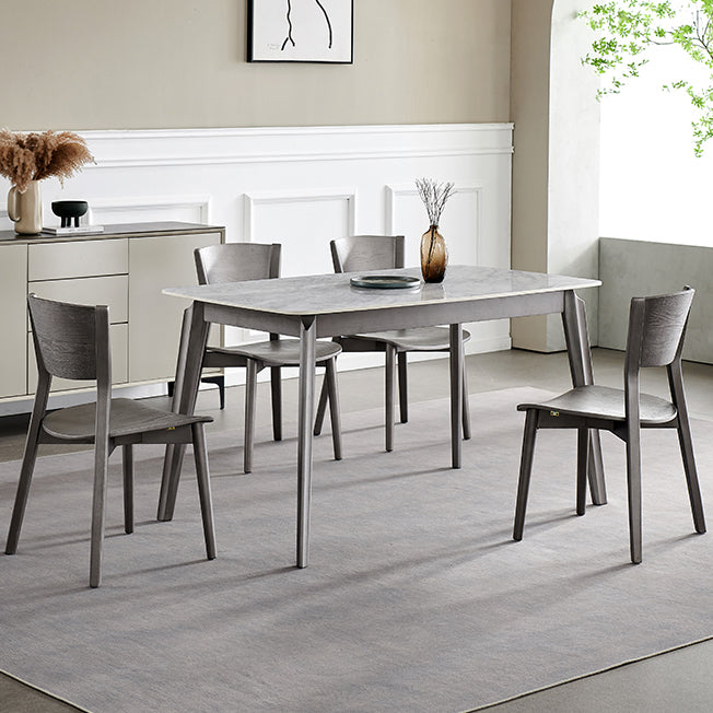 Contemporary Wood Dining Armless Chairs Open Back Dining Side Chair for Restaurant Use Clearhalo 'Dining Chairs' 'Dining Tables & Seating' 'dining_chair' 'furn' 'furn_dining_chair' 'Furniture' 'Kitchen & Dining Furniture' 5492721