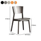 Contemporary Wood Dining Armless Chairs Open Back Dining Side Chair for Restaurant Use Clearhalo 'Dining Chairs' 'Dining Tables & Seating' 'dining_chair' 'furn' 'furn_dining_chair' 'Furniture' 'Kitchen & Dining Furniture' 5492728