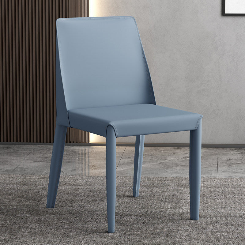 Contemporary Leather Dining Chair Parsons Chair in Matte Finish for Kitchen Clearhalo 'Dining Chairs' 'Dining Tables & Seating' 'dining_chair' 'furn' 'furn_dining_chair' 'Furniture' 'Kitchen & Dining Furniture' 5492746