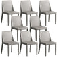 Contemporary Leather Dining Chair Parsons Chair in Matte Finish for Kitchen Light Gray 8 Piece Set Clearhalo 'Dining Chairs' 'Dining Tables & Seating' 'dining_chair' 'furn' 'furn_dining_chair' 'Furniture' 'Kitchen & Dining Furniture' 5492751