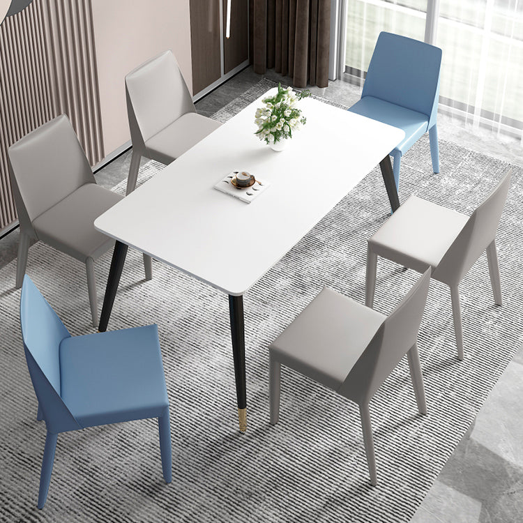 Contemporary Leather Dining Chair Parsons Chair in Matte Finish for Kitchen Clearhalo 'Dining Chairs' 'Dining Tables & Seating' 'dining_chair' 'furn' 'furn_dining_chair' 'Furniture' 'Kitchen & Dining Furniture' 5492757