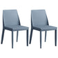 Contemporary Leather Dining Chair Parsons Chair in Matte Finish for Kitchen Light Blue 2 Piece Set Clearhalo 'Dining Chairs' 'Dining Tables & Seating' 'dining_chair' 'furn' 'furn_dining_chair' 'Furniture' 'Kitchen & Dining Furniture' 5492760