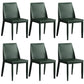 Contemporary Leather Dining Chair Parsons Chair in Matte Finish for Kitchen Dark Green 6 Piece Set Clearhalo 'Dining Chairs' 'Dining Tables & Seating' 'dining_chair' 'furn' 'furn_dining_chair' 'Furniture' 'Kitchen & Dining Furniture' 5492770