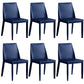 Contemporary Leather Dining Chair Parsons Chair in Matte Finish for Kitchen Dark Blue 6 Piece Set Clearhalo 'Dining Chairs' 'Dining Tables & Seating' 'dining_chair' 'furn' 'furn_dining_chair' 'Furniture' 'Kitchen & Dining Furniture' 5492778