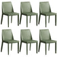 Contemporary Leather Dining Chair Parsons Chair in Matte Finish for Kitchen Pea Green 6 Piece Set Clearhalo 'Dining Chairs' 'Dining Tables & Seating' 'dining_chair' 'furn' 'furn_dining_chair' 'Furniture' 'Kitchen & Dining Furniture' 5492786
