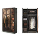 Mirrored Finish Cabinet with Glass Door Contemporary Interior Storage Cabinet