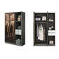 Mirrored Finish Cabinet with Glass Door Contemporary Interior Storage Cabinet
