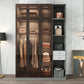 Mirrored Finish Cabinet with Glass Door Contemporary Interior Storage Cabinet