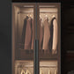 Mirrored Finish Cabinet with Glass Door Contemporary Interior Storage Cabinet