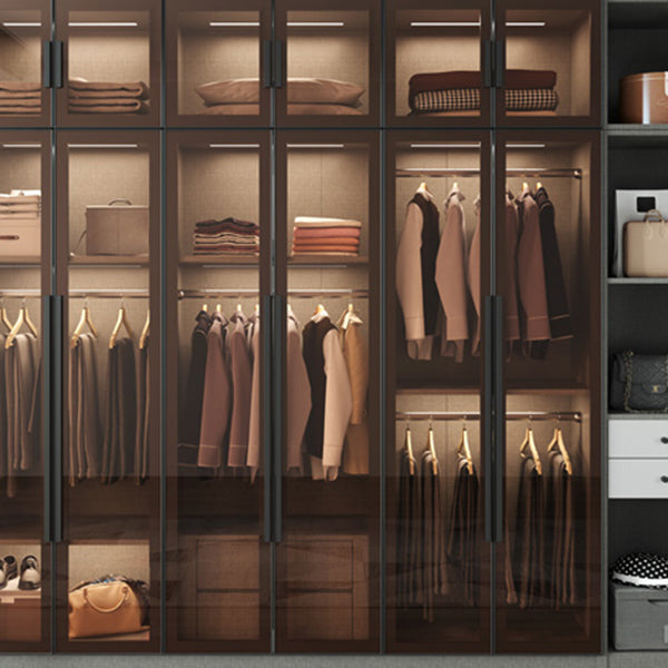 Mirrored Finish Cabinet with Glass Door Contemporary Interior Storage Cabinet