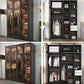 Mirrored Finish Cabinet with Glass Door Contemporary Interior Storage Cabinet