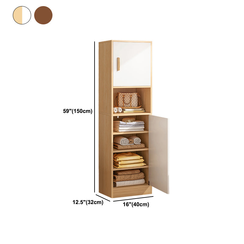 Non-Hanging Storage Cabinet Engineered Wood Cabinet for Bedroom
