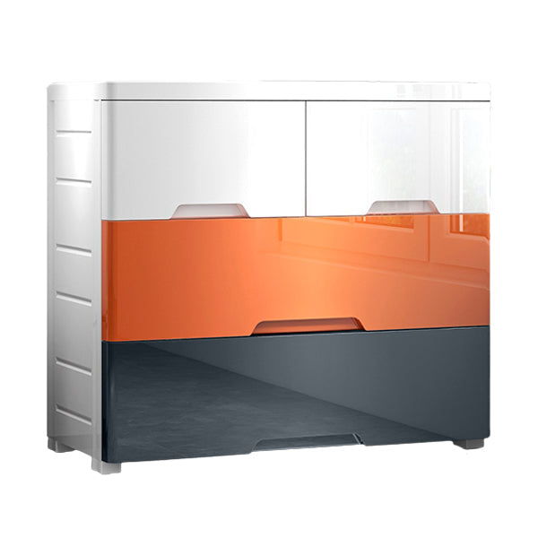 Plastic Storage Cabinet With Drawer Non-Hanging Armoire With Legs