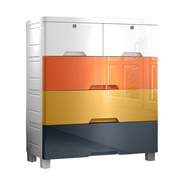 Plastic Storage Cabinet With Drawer Non-Hanging Armoire With Legs