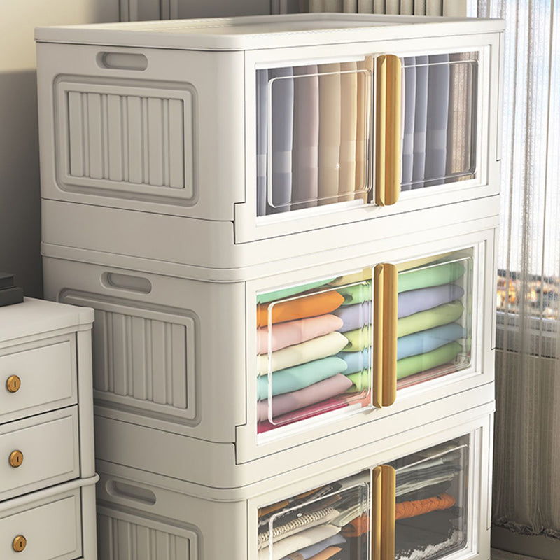 Gabinete de almacenamiento con bisagras Armario de plástico contemporáneo