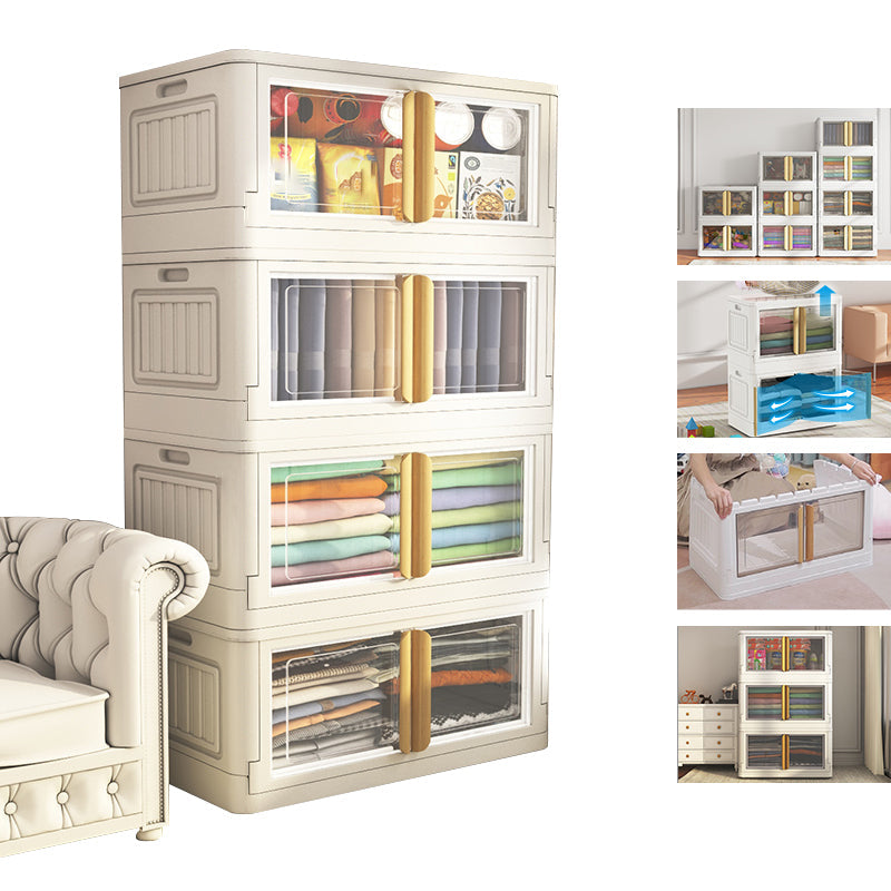 Gabinete de almacenamiento con bisagras Armario de plástico contemporáneo