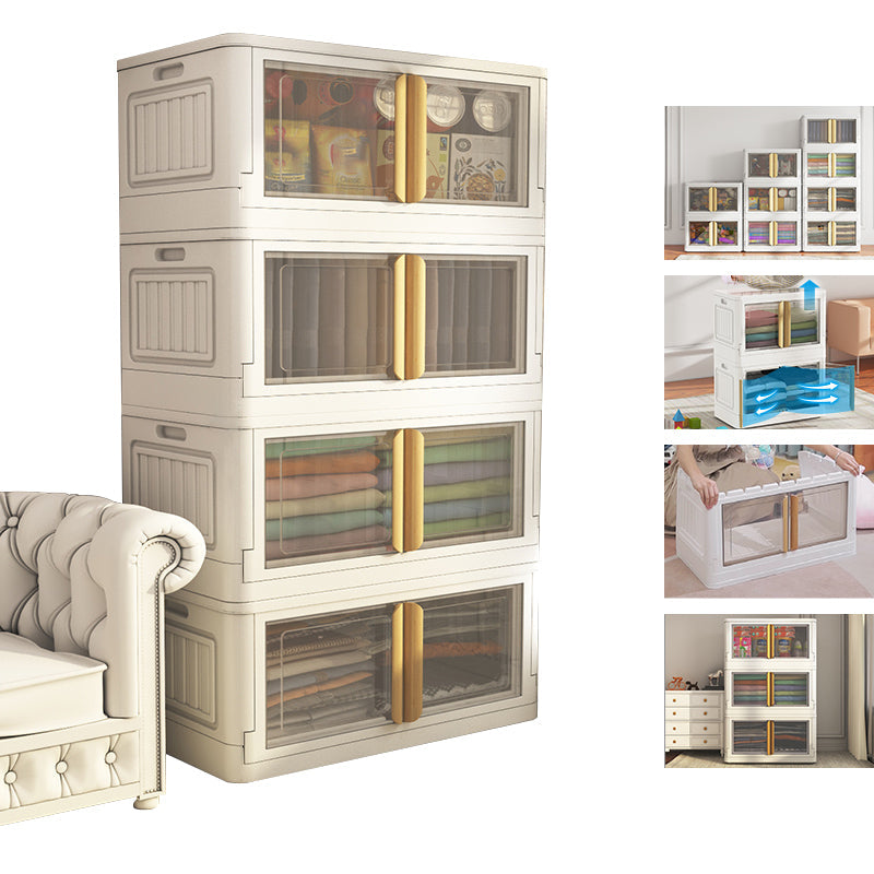 Gabinete de almacenamiento con bisagras Armario de plástico contemporáneo