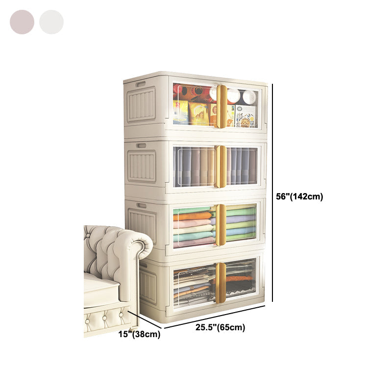 Gabinete de almacenamiento con bisagras Armario de plástico contemporáneo