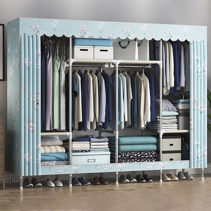 Armadio del guardaroba contemporaneo in metallo a 1 porta con scaffali