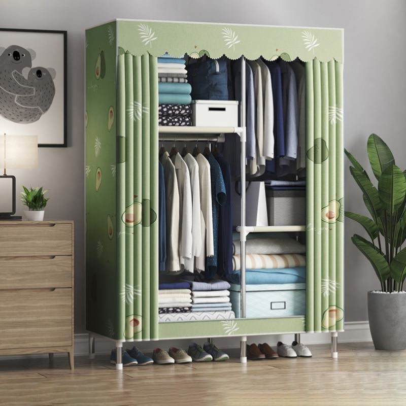 Armadio del guardaroba contemporaneo in metallo a 1 porta con scaffali