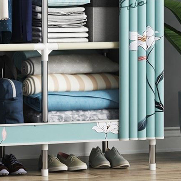 Armadio del guardaroba contemporaneo in metallo a 1 porta con scaffali