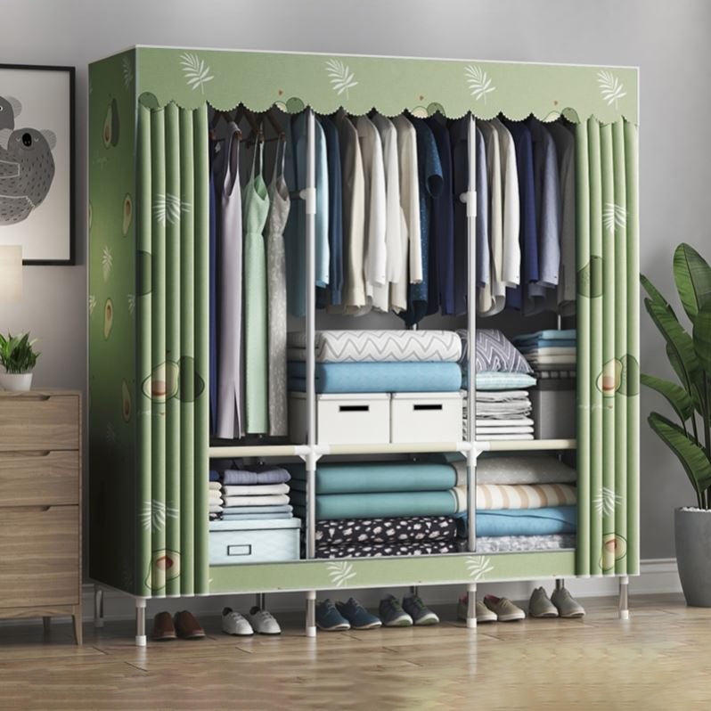 Armadio del guardaroba contemporaneo in metallo a 1 porta con scaffali