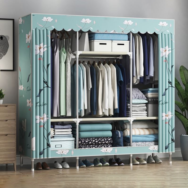 Armadio del guardaroba contemporaneo in metallo a 1 porta con scaffali