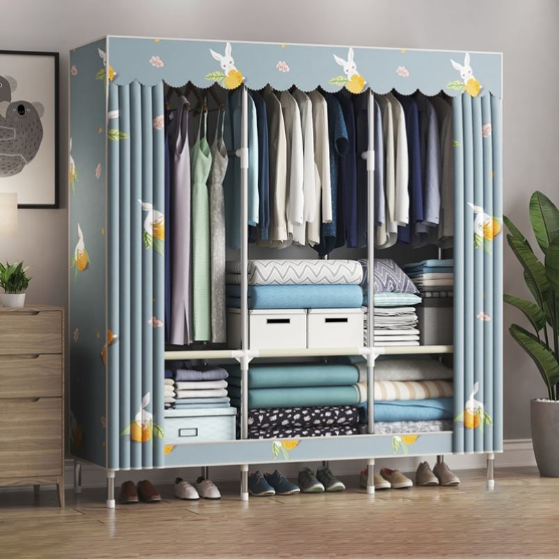 Armadio del guardaroba contemporaneo in metallo a 1 porta con scaffali