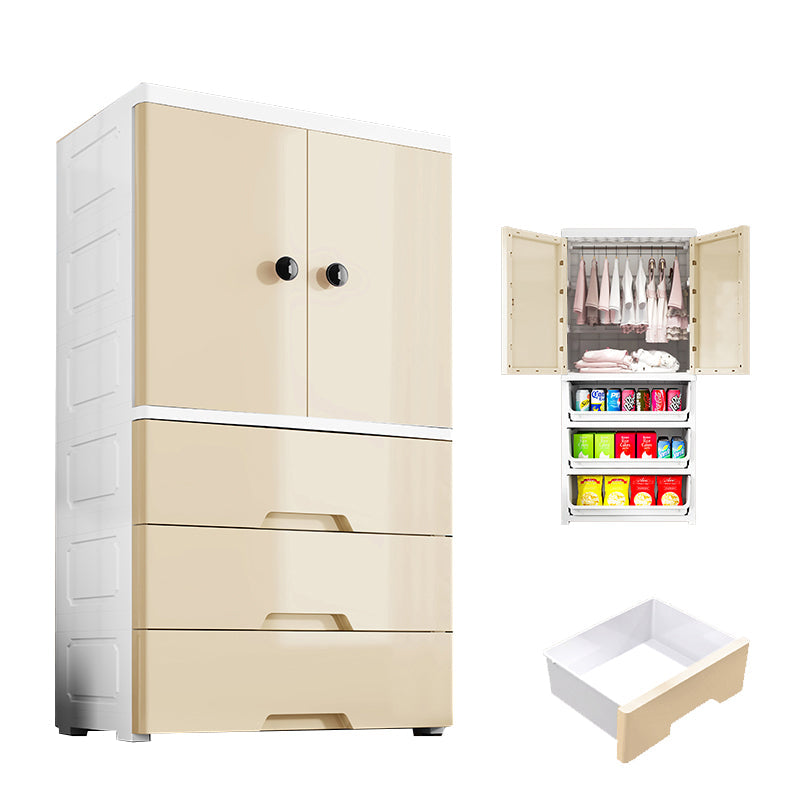 Armario de armario contemporáneo Armario de plástico con piernas