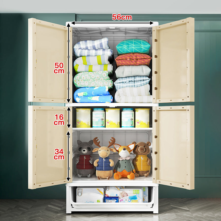 Armario de armario contemporáneo Armario de plástico con piernas