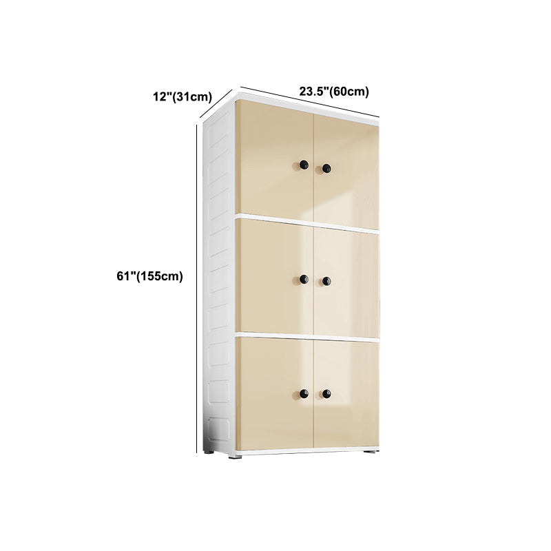 Armario de armario contemporáneo Armario de plástico con piernas