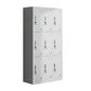 Metal Matte Finish Wardrobe with Hinged Door Modern Style Storage Cabinet