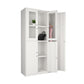 Metal Matte Finish Wardrobe with Hinged Door Modern Style Storage Cabinet
